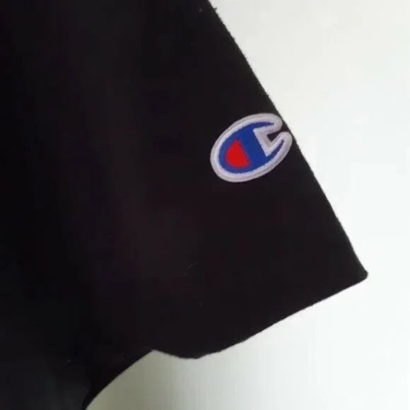 Champion Women Black Tshirt Size 2XL - Picture 3 of 7